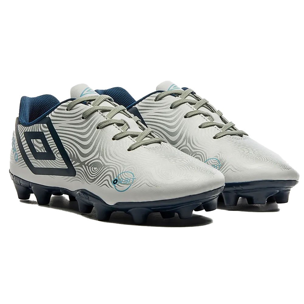 Chuteira Masculina Campo Orbit Branco Prata Marinho Umbro U01FB00189-287 Branco 2