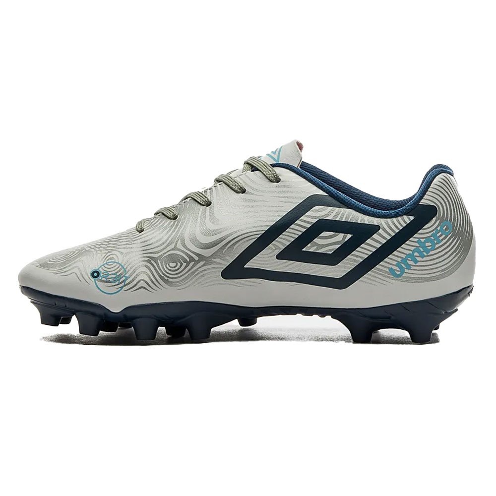 Chuteira Masculina Campo Orbit Branco Prata Marinho Umbro U01FB00189-287 Branco 3