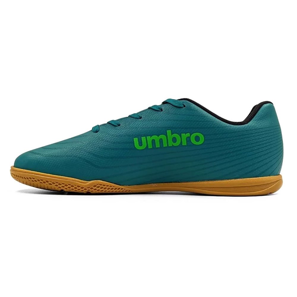 Chuteira Masculina Futsal Glaze Alexandrite Preto Verde Umbro U01FB00158-515 Verde 2
