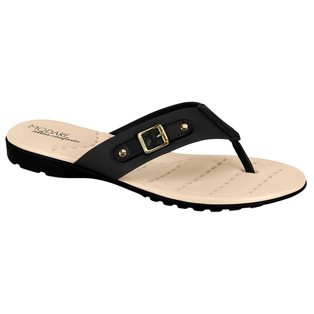 Chinelo Feminino Ultra Conforto Preto Modare 7053.141 Preto 1