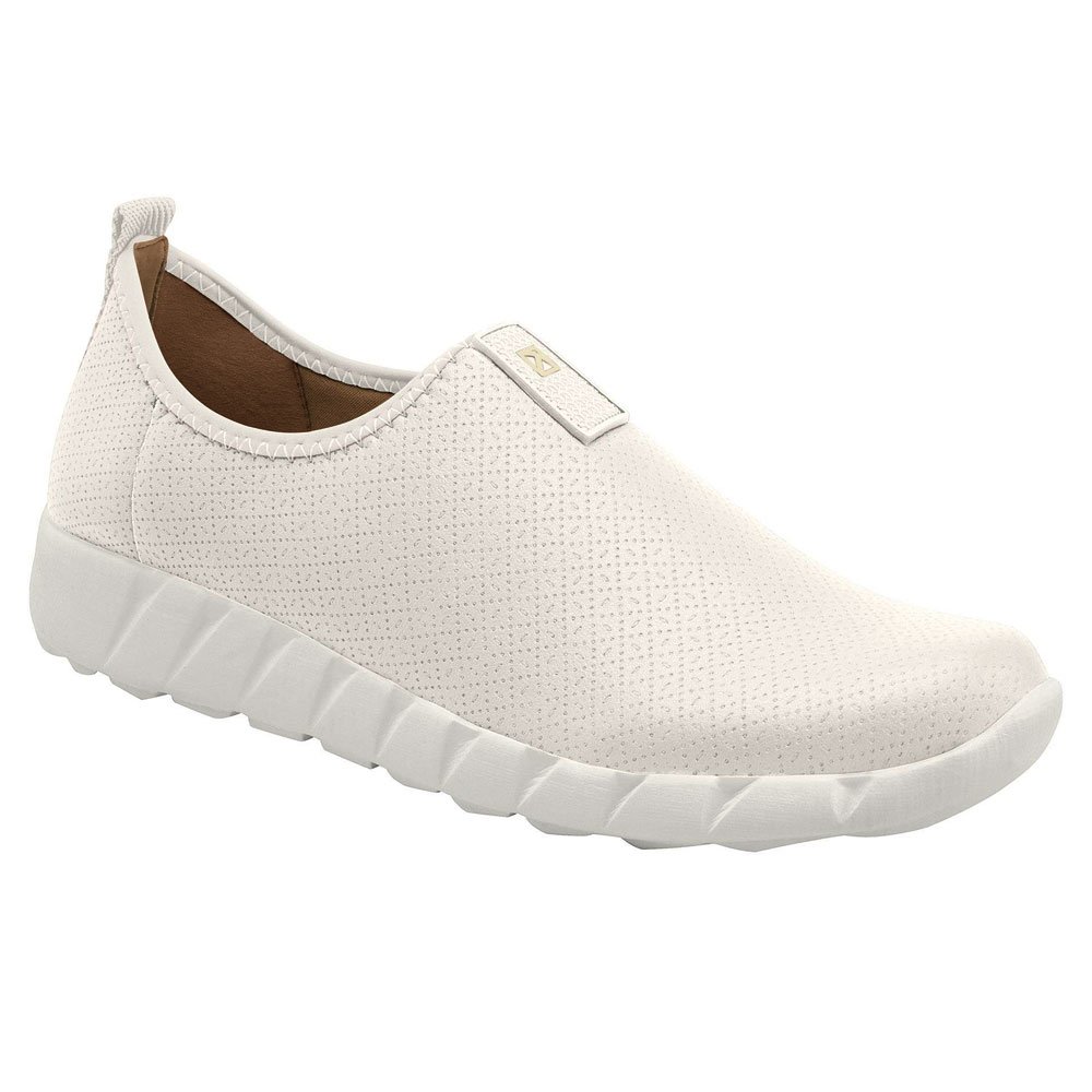 Tênis Feminino Slip On Fabi Branco Piccadilly 970086-22 Bege 1