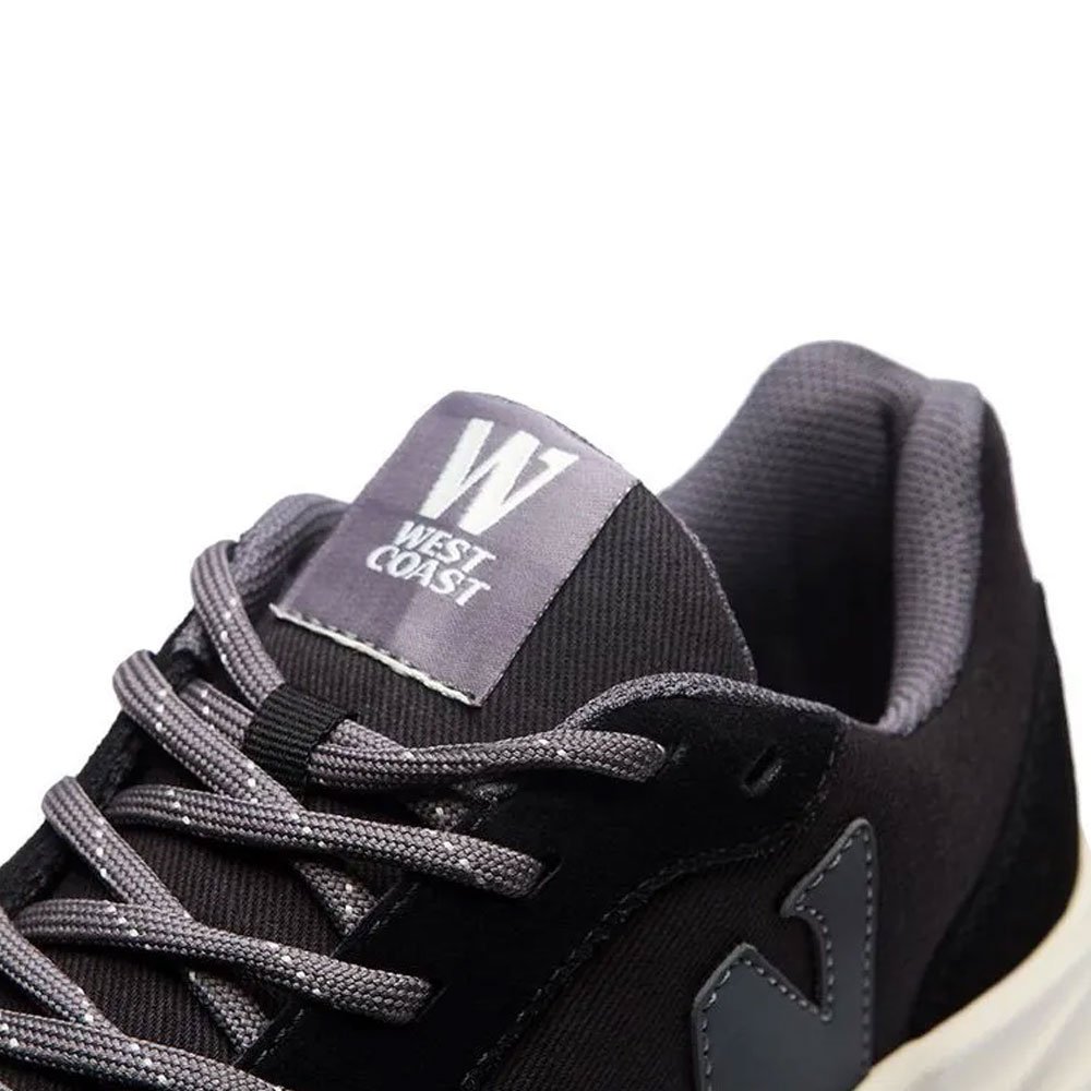 Tênis Masculino Couro WC 22 Duster Black Graphite Beige West Coast 312003 Preto 3