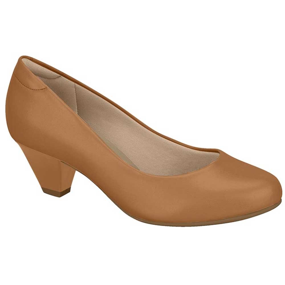 Sapato Social Feminino Ultraconforto Napa Camel Modare 7005.600 Marrom 1