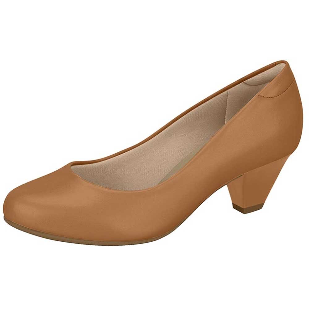 Sapato Social Feminino Ultraconforto Napa Camel Modare 7005.600 Marrom 2