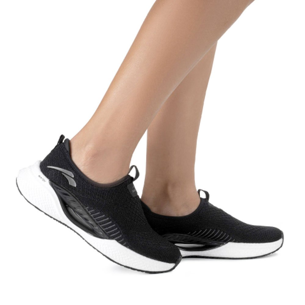 Tênis Esportivo Feminino Doyers Preto Grafite Kolosh E0262-0005 Preto 2