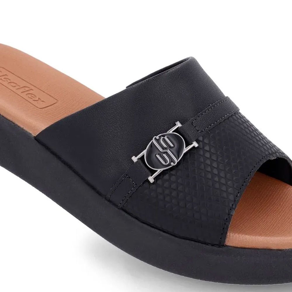 Tamanco Feminino Plataforma Preto Usaflex AL0103 Preto 4