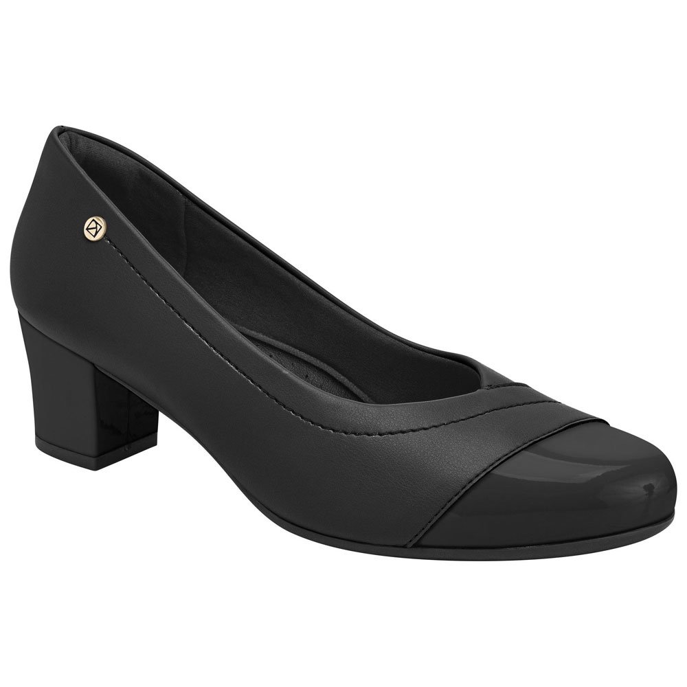 Scarpin Feminino Laura Salto Médio Preto Piccadilly 110164-17 Preto 2