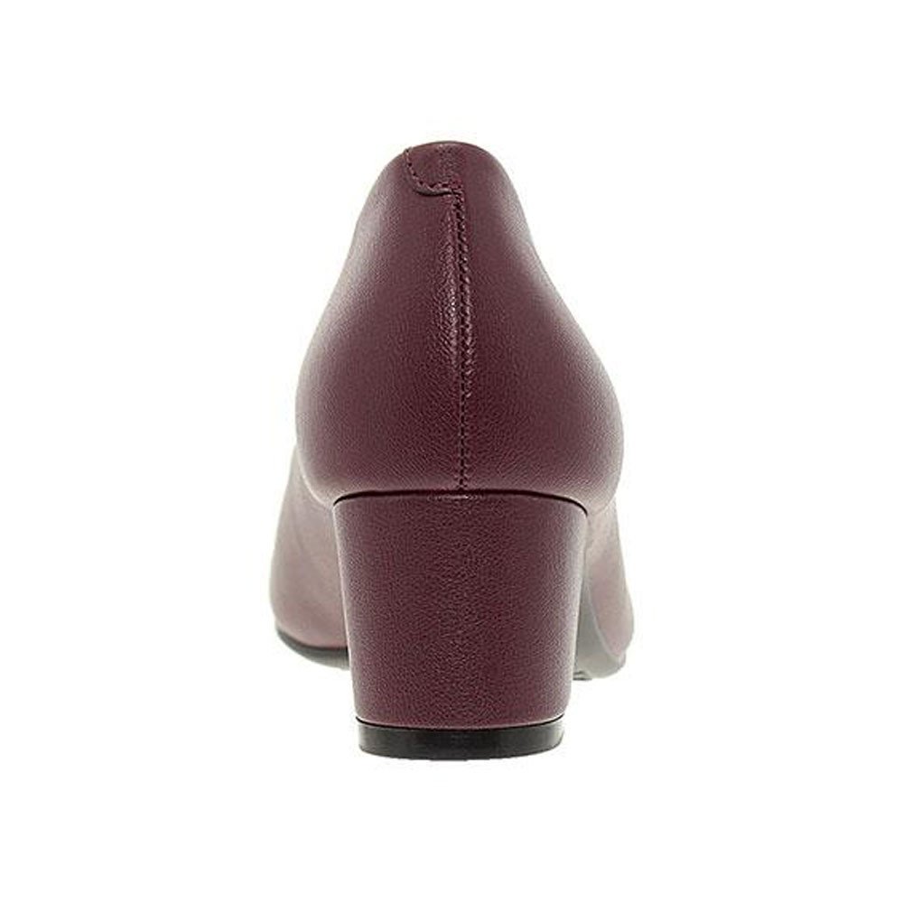Sapato Social Feminino Napa Vinho Beira Rio 4777.409 Vermelho 4