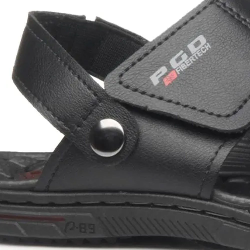 Sandália Papete Infantil Masculina Preto Pegada 373303-03 Preto 2