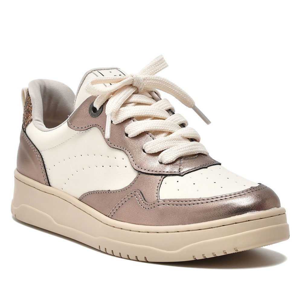 Tênis Casual Feminino Brown Marfim Via Marte 088-005-08 Bege 2