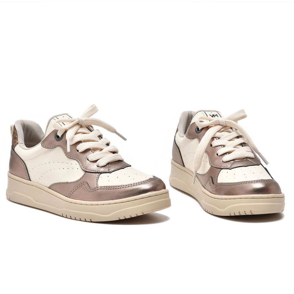 Tênis Casual Feminino Brown Marfim Via Marte 088-005-08 Bege 4
