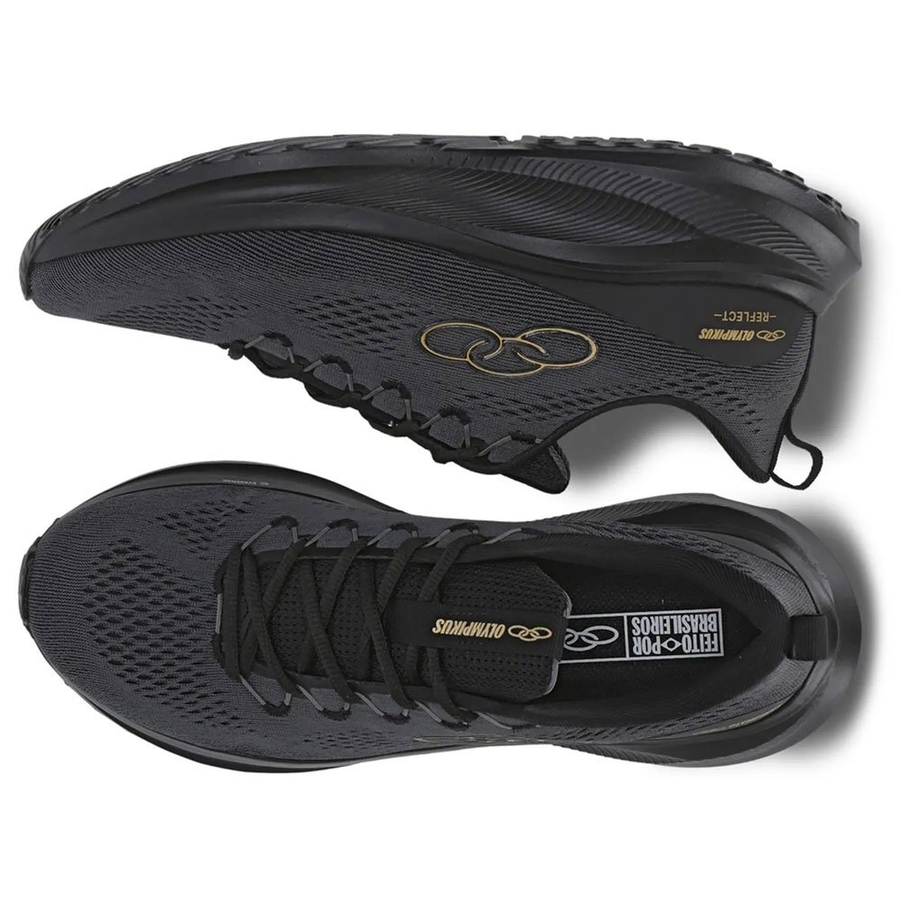 Tênis Esportivo Unissex Reflect Chumbo Preto Olympikus Preto 3