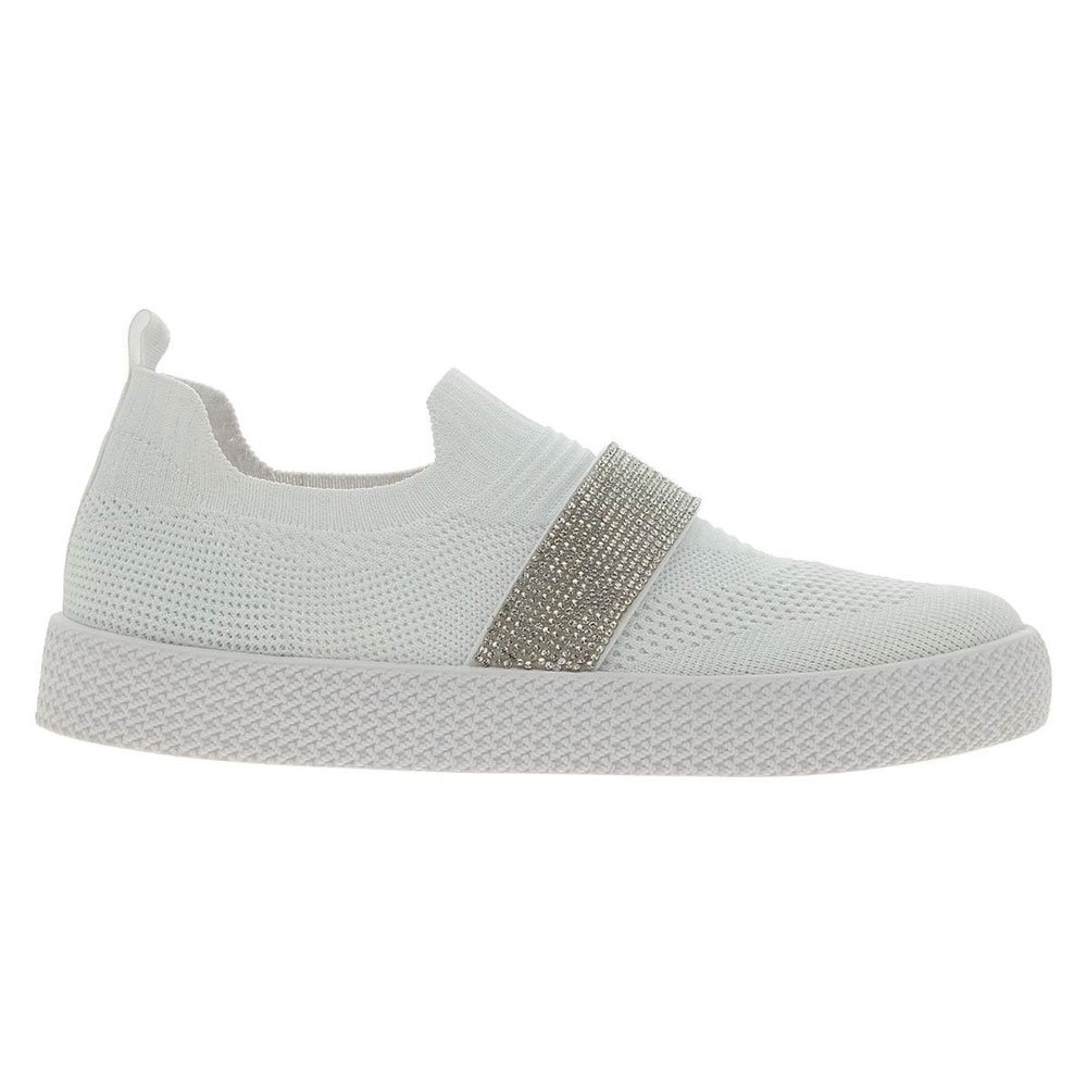 Tênis Feminino Slip On Branco Strass Multicolor Beira Rio 4280.133 Branco 2