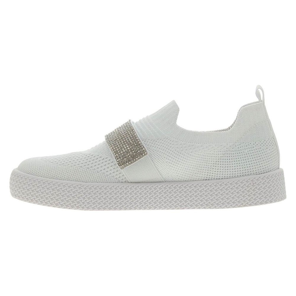 Tênis Feminino Slip On Branco Strass Multicolor Beira Rio 4280.133 Branco 3