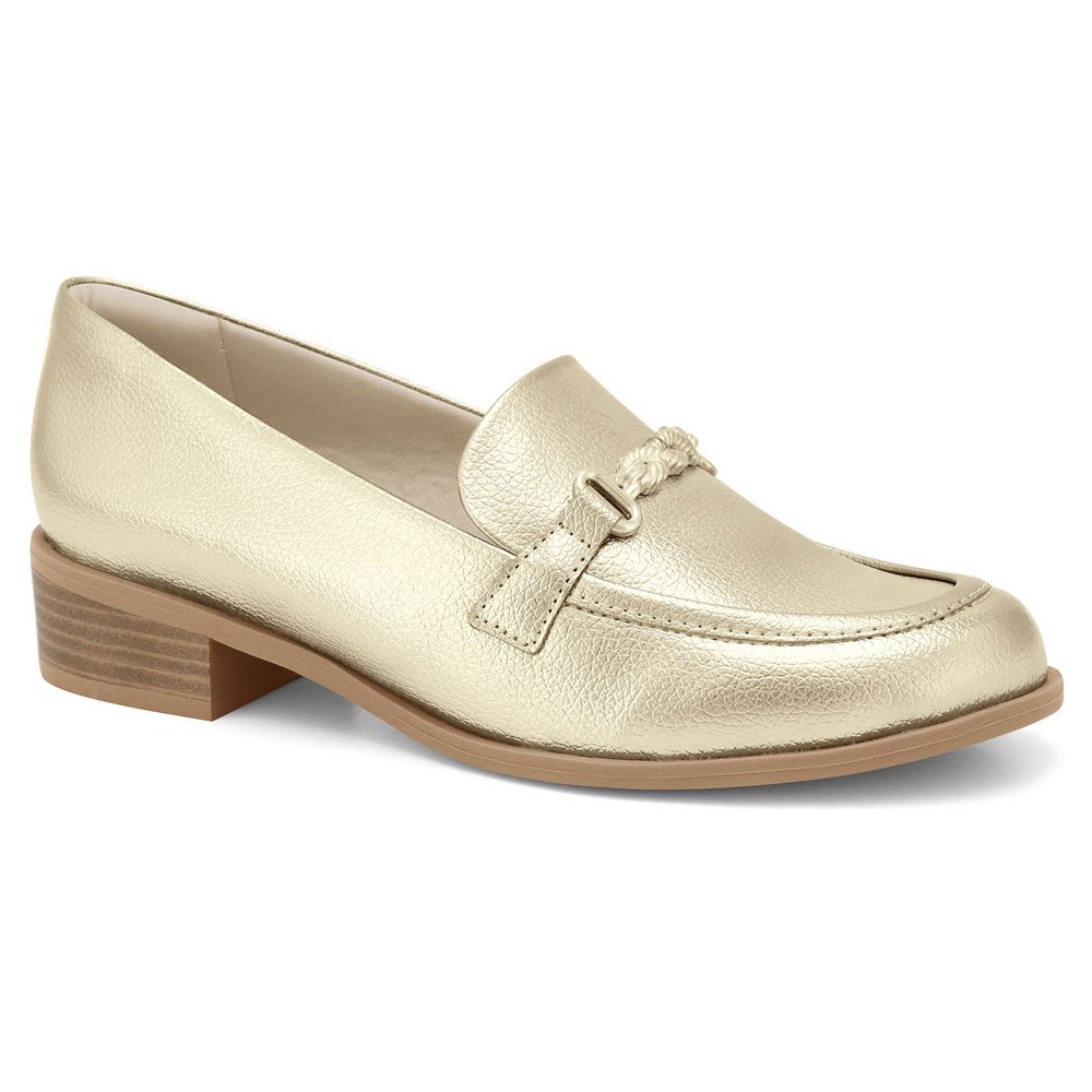 Mocassim Feminino Floter Metal Ouro Ramarim 2416101-0001