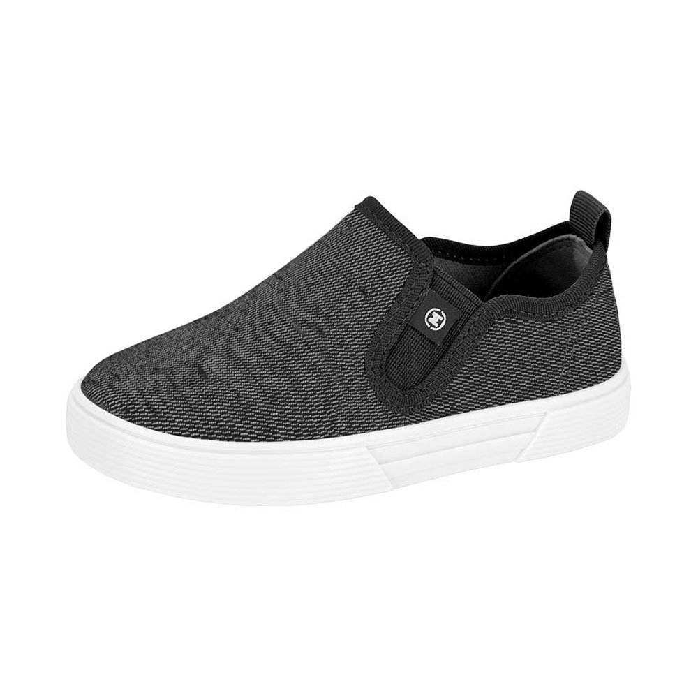 Tênis Infantil Baby Masculino Slip On Multi Preto Molekinho 2136.161 Preto 2