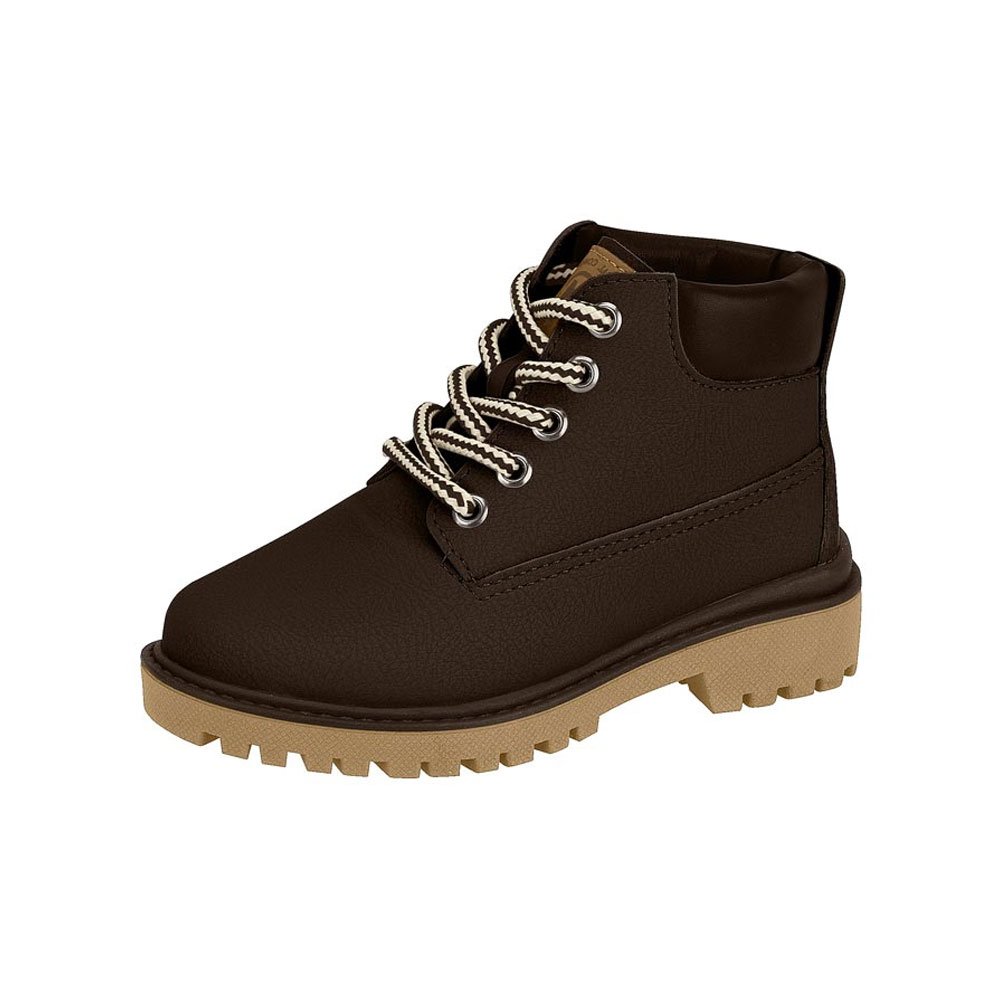 Bota Coturno Infantil Masculina Café Molekinho 2144.214 Marrom 2