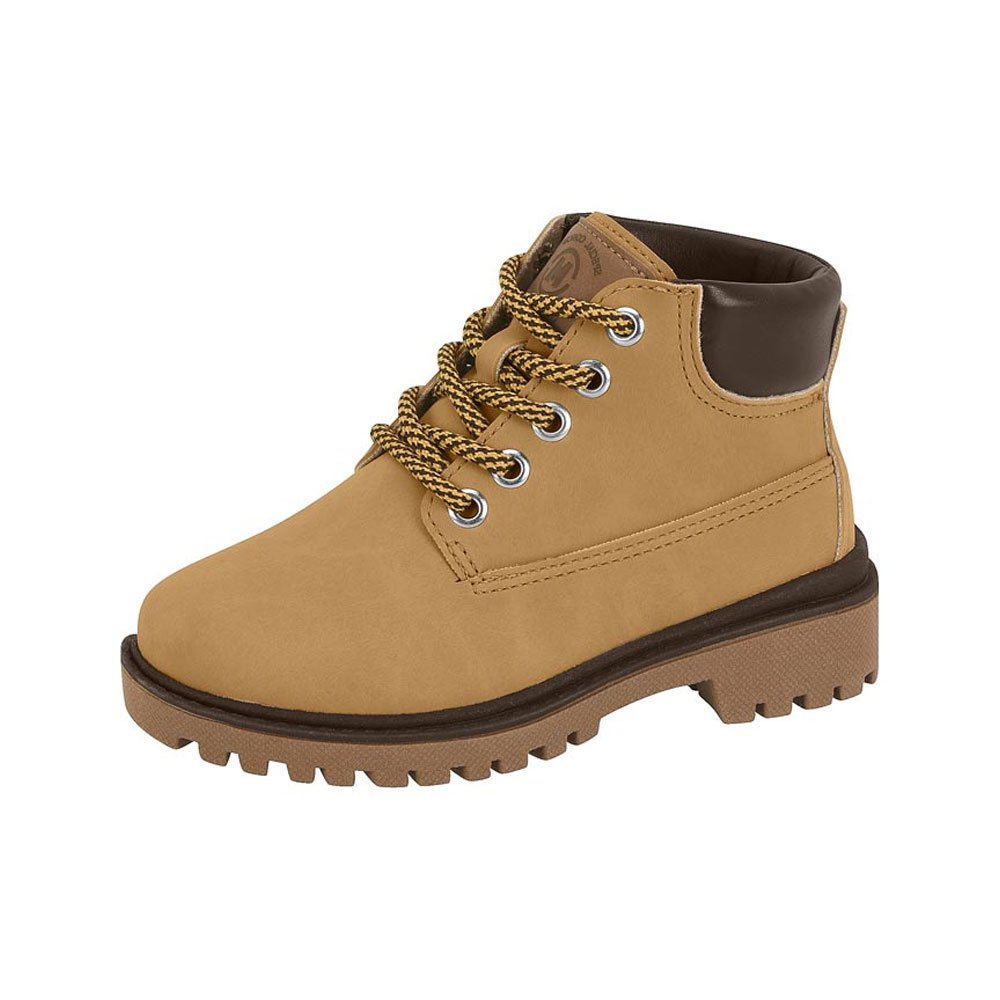 Bota Coturno Infantil Masculina Mostarda Café Molekinho 2144.214 Marrom Claro 2