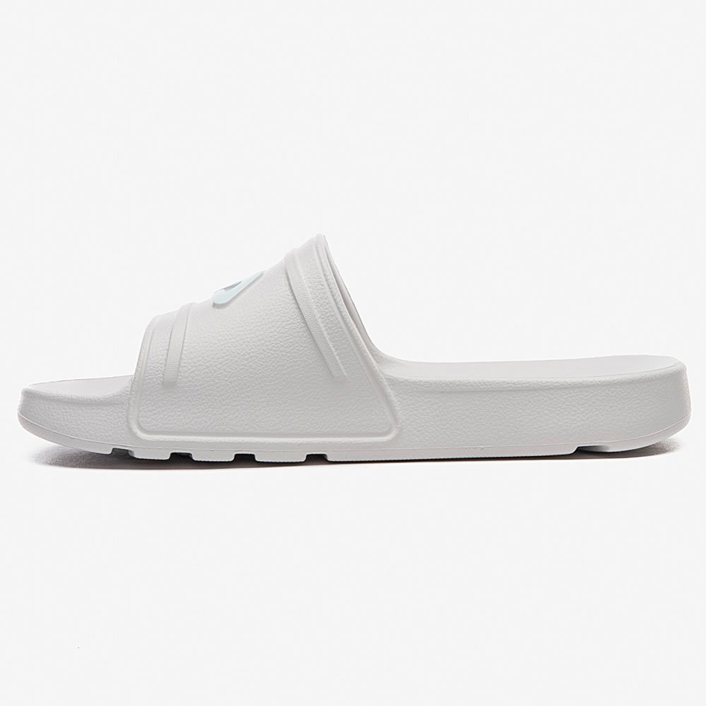 Chinelo Feminino Sleek Slide Branco Prata Verde Fila F02SD00011-6426 Branco 3