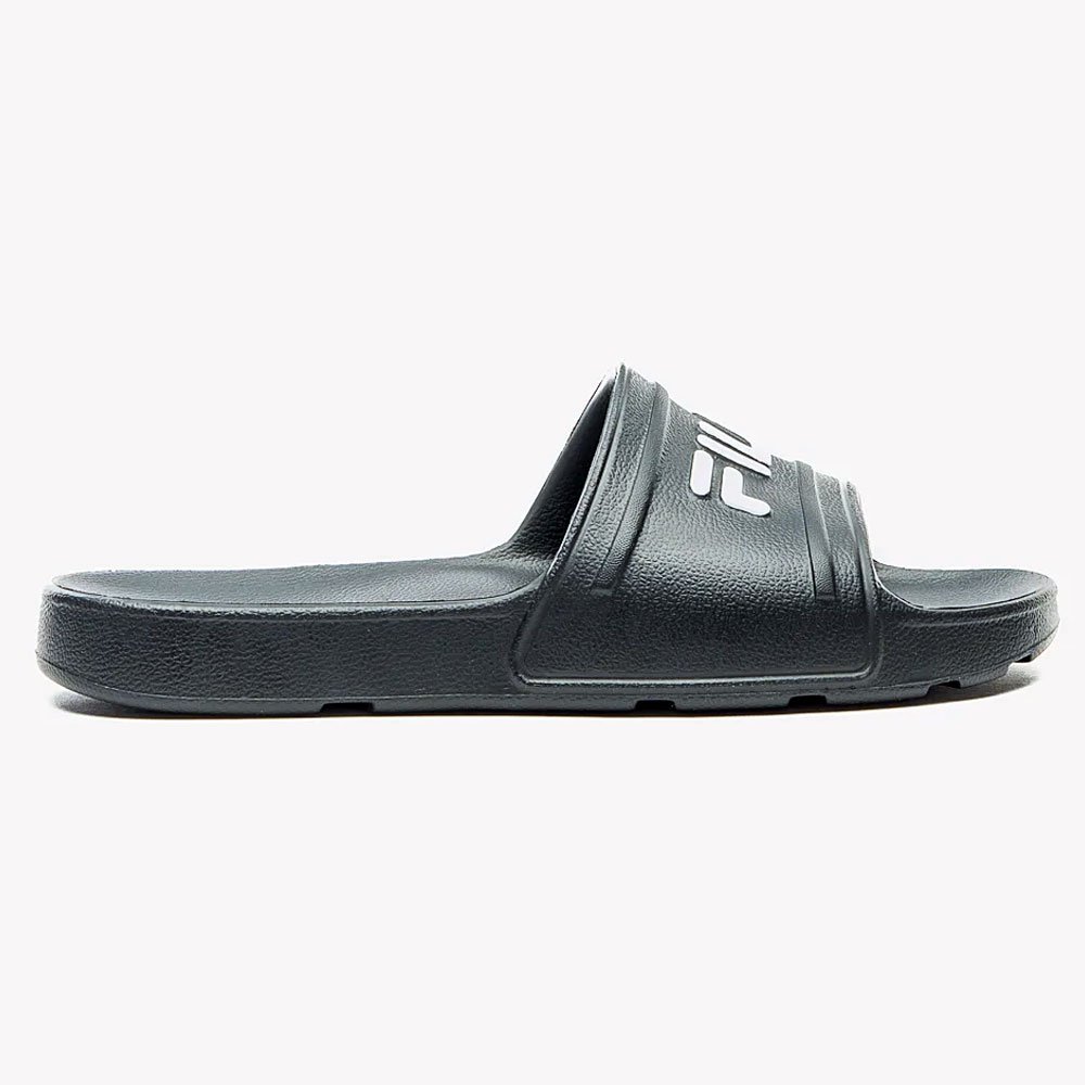 Chinelo Masculino Sleek Slide Preto Branco Fila F01SD00010-001 Preto 1