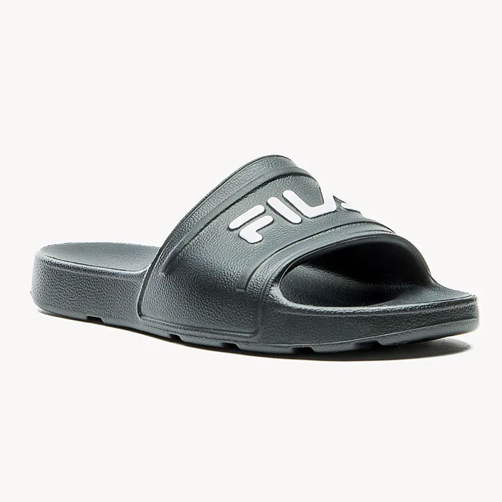 Chinelo Masculino Sleek Slide Preto Branco Fila F01SD00010-001 Preto 3