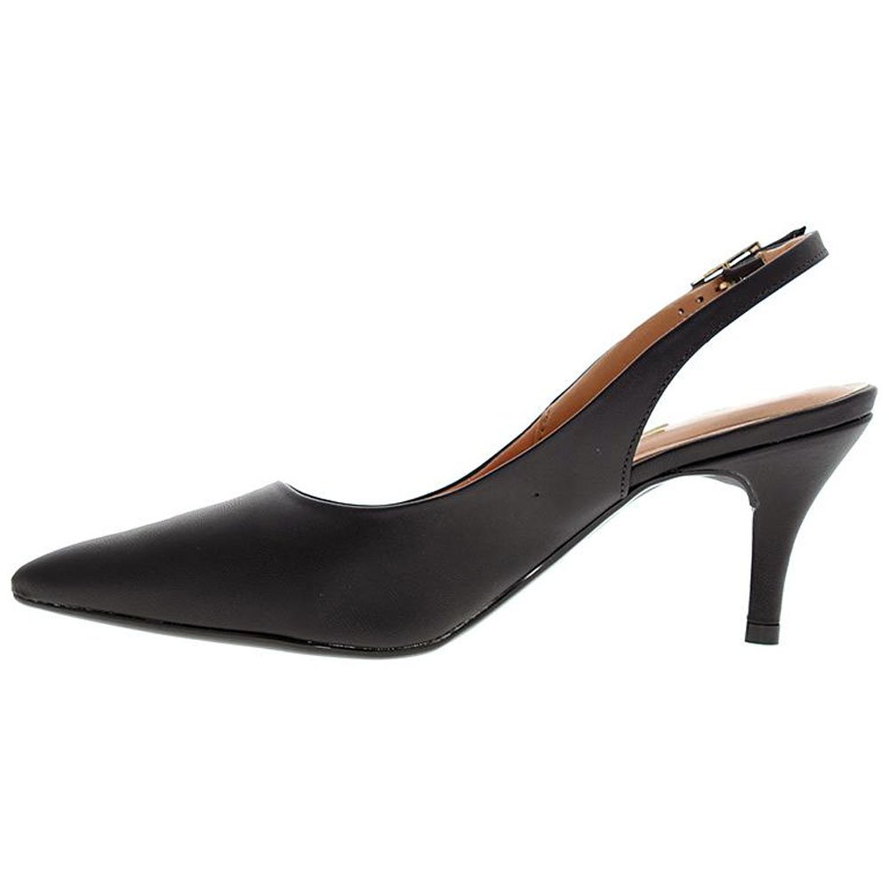 Scarpin Feminino Slingback Pelica Preto Vizzano 1185.700 Preto 3