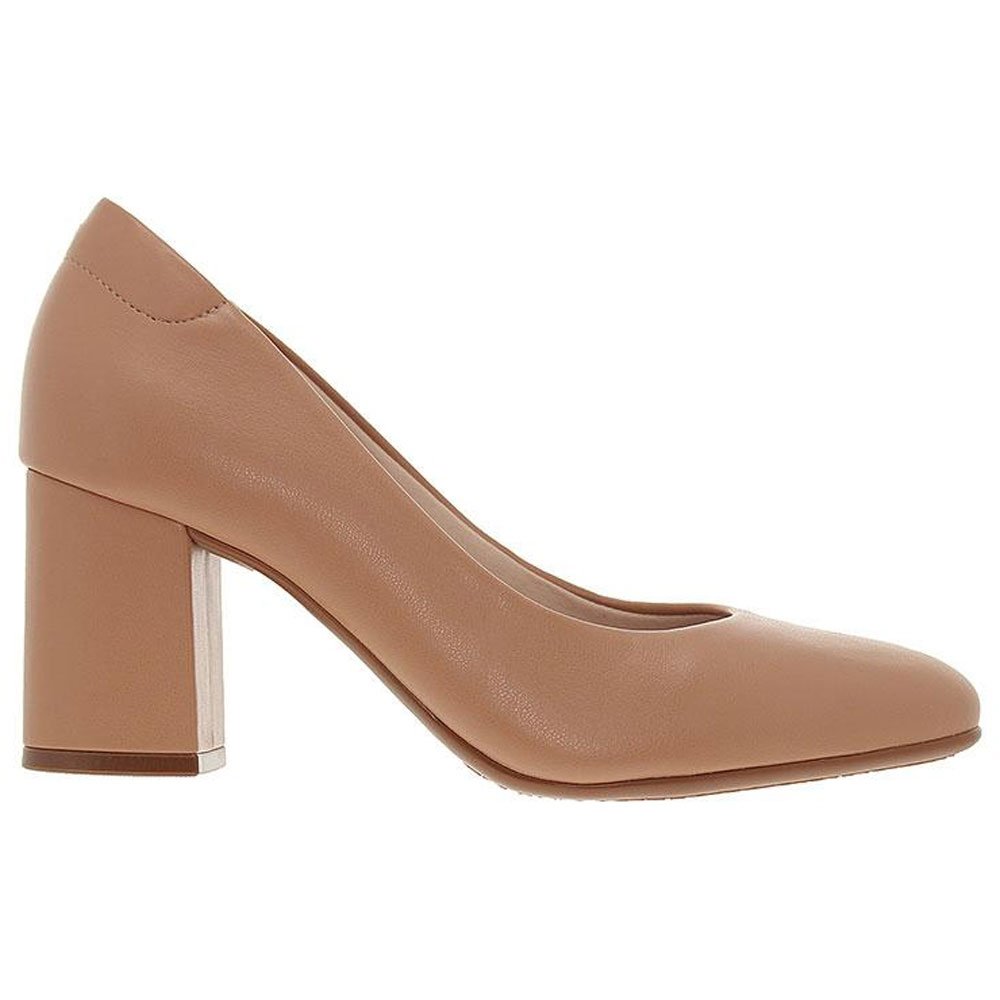 Scarpin Feminino Salto Bloco Nude Beira Rio 4320.100 Bege 2