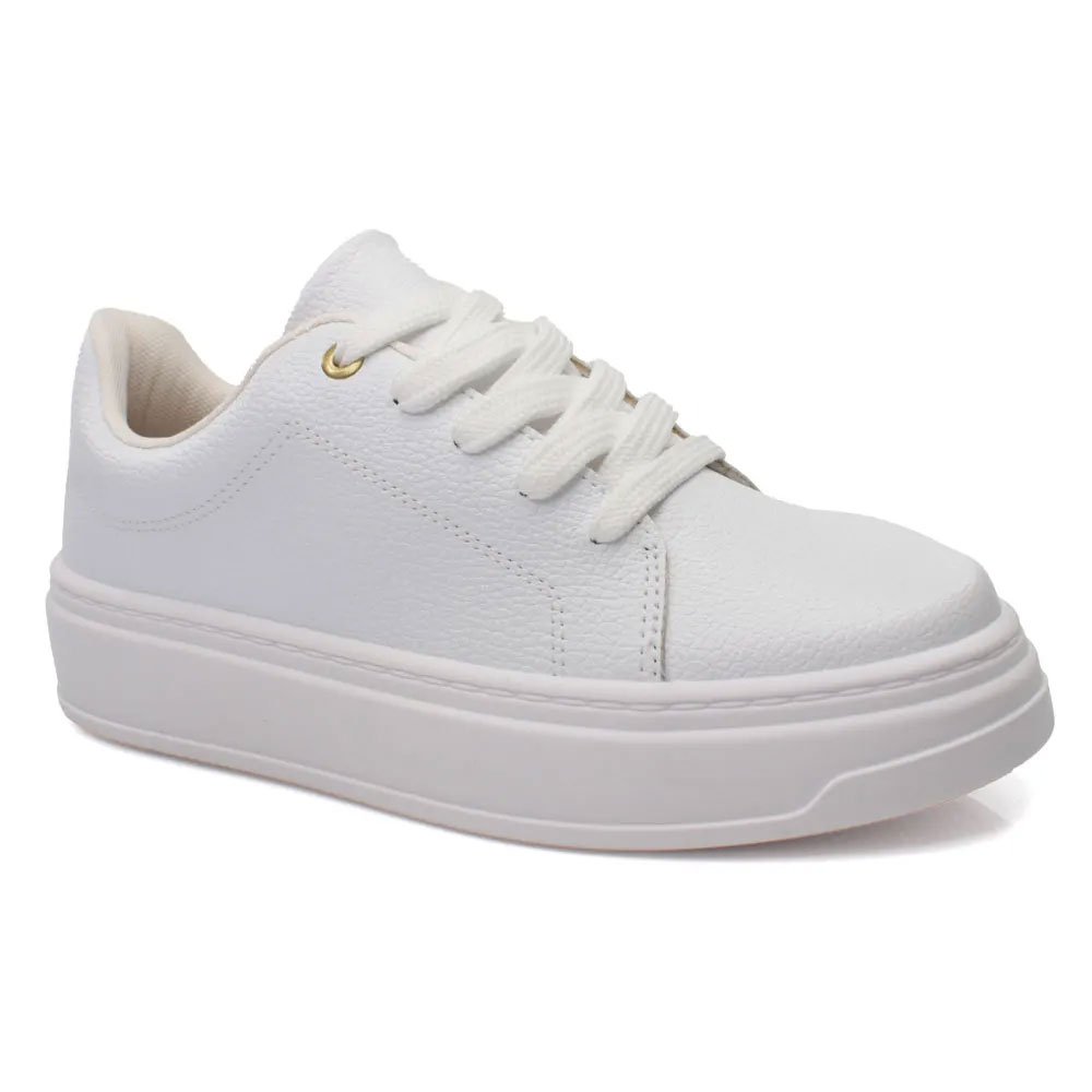 Tênis Casual Feminino Napa Branco Beira Rio 4305.107 Branco 2