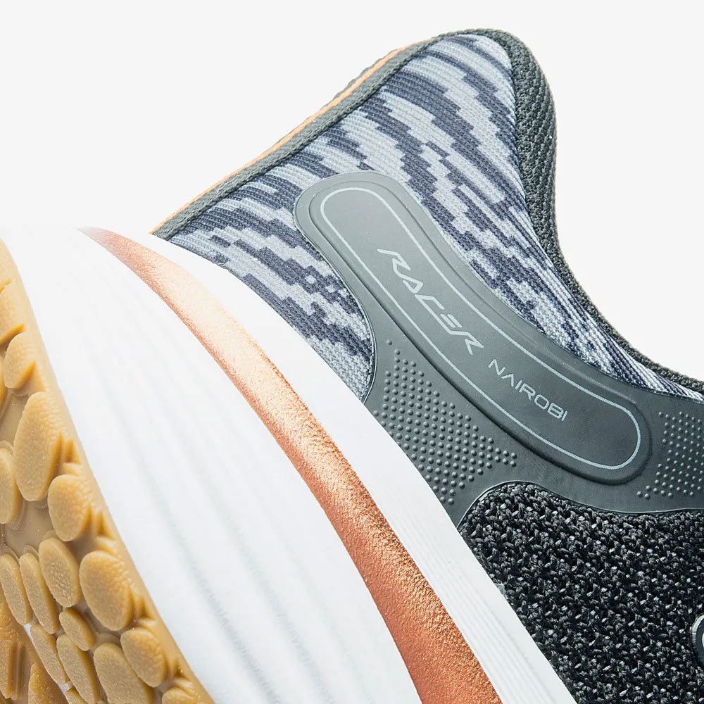 Tênis Esportivo Feminino Racer Nairobi Preto Cinza Cobre Fila F02R00122-6219 Preto 3