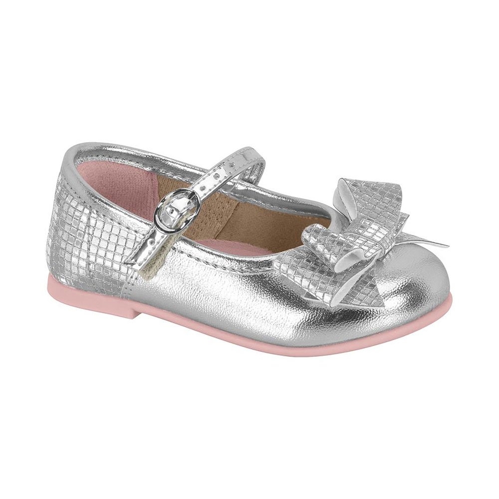 Sapatilha Infantil Feminina Boneca Prata Molekinha 2106.1043 Prata 1