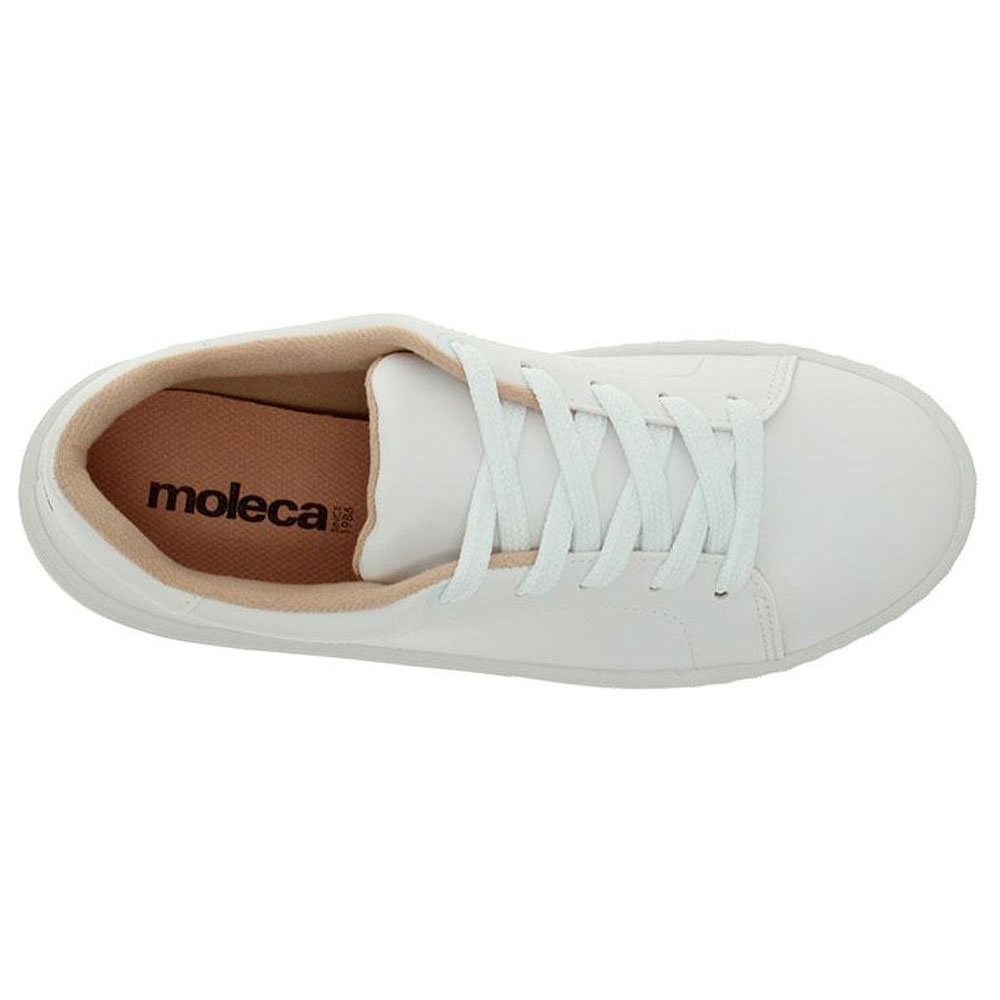 Tênis Casual Feminino Napa Branco Moleca 5791.100 Branco 4