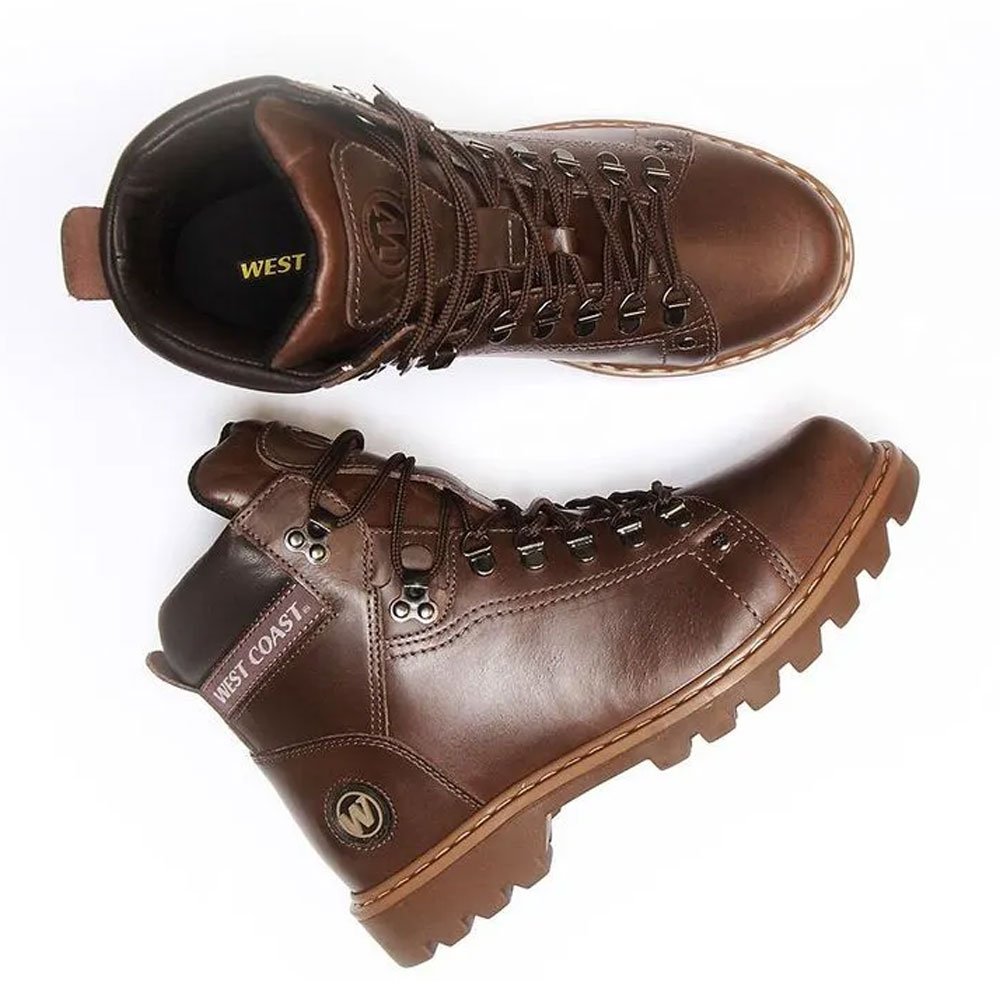 Bota Masculina Worker Classic Coffee Brown West Coast WC-08 Marrom 4