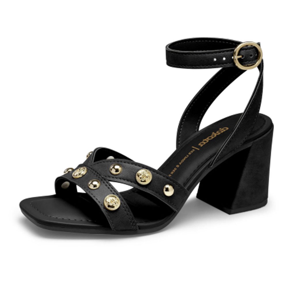 Sandália Feminina Salto Bloco Vertuo Preto Dakota Y8282-0001 Preto 2