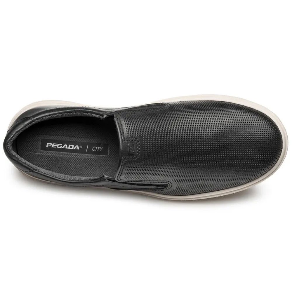Tênis Casual Masculino Slip On City Preto Pegada 111504-05 Preto 4