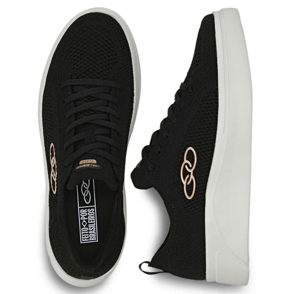 Tênis Casual Feminino Plato Preto Olympikus Preto 3