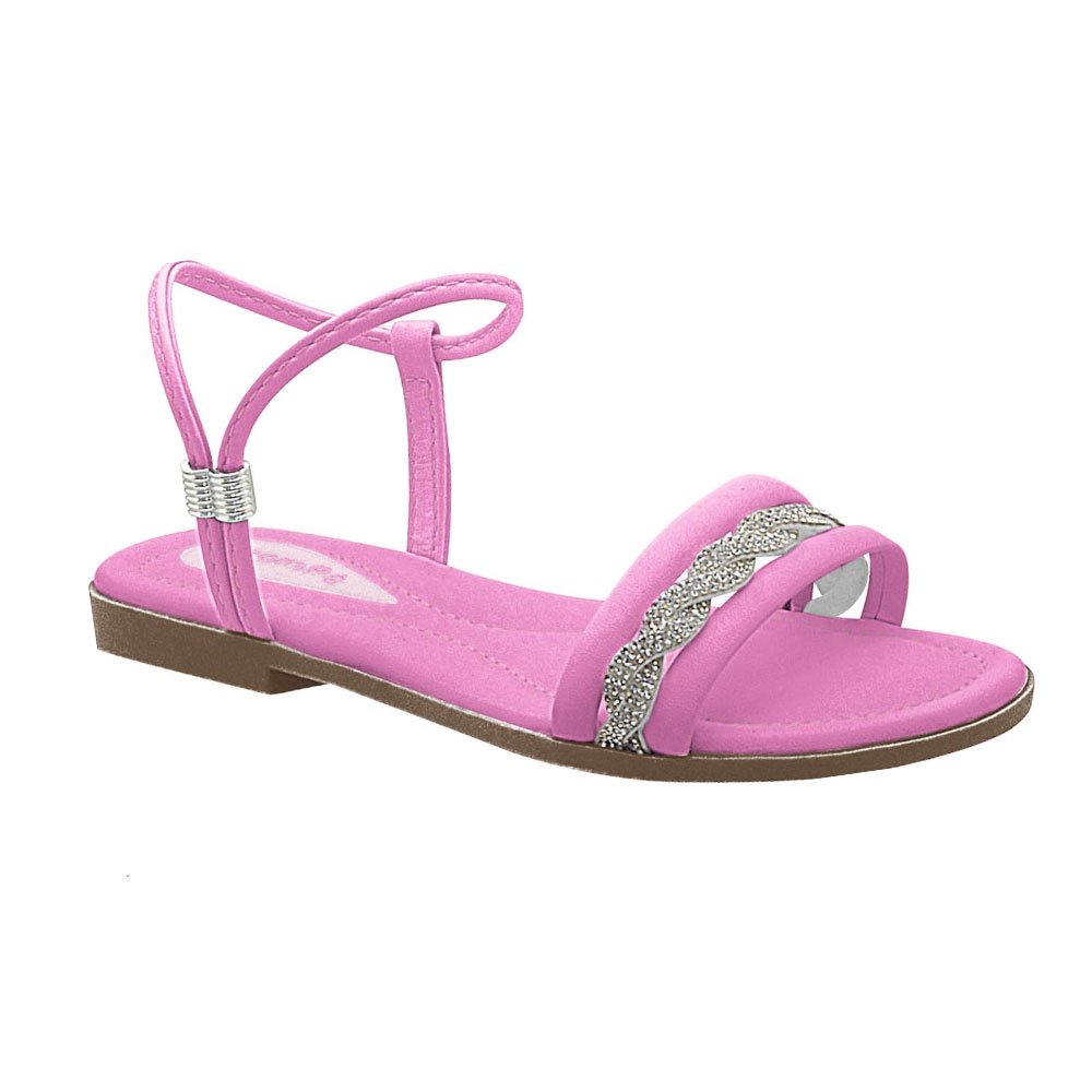 Sandália Infantil Rasteira Amarilis Pink Pé com Pé 37212-053