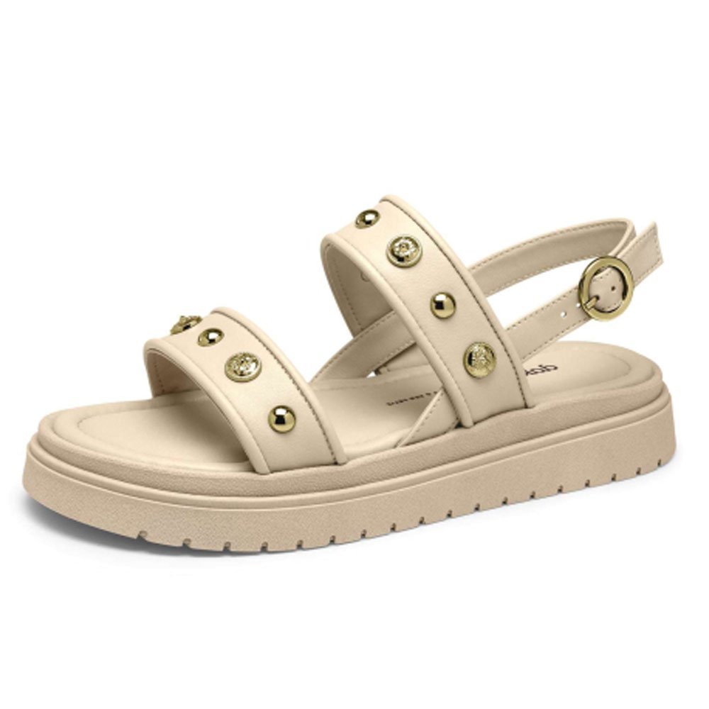 Sandália Feminina Flatform Rives Tule Dakota Y8131-0005 Bege 2