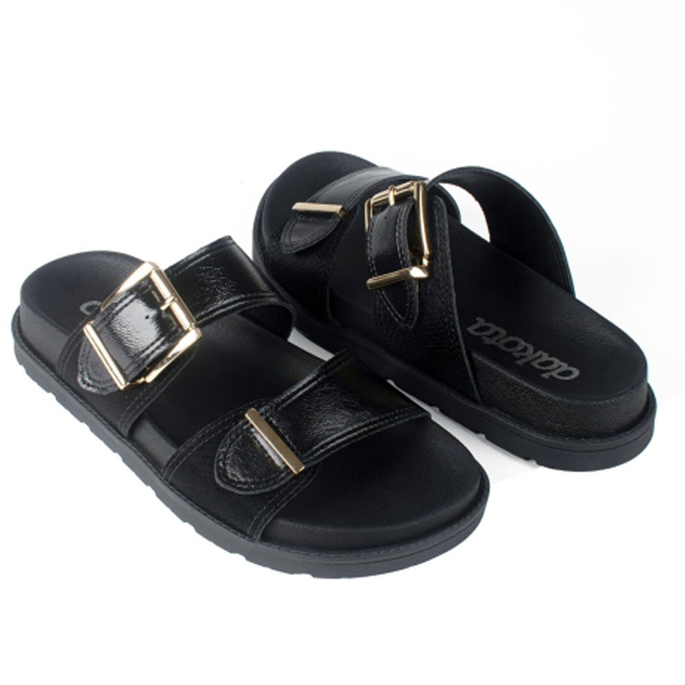 Tamanco Slide Feminino Yantai Preto Dakota Y7821-0006 Preto 4