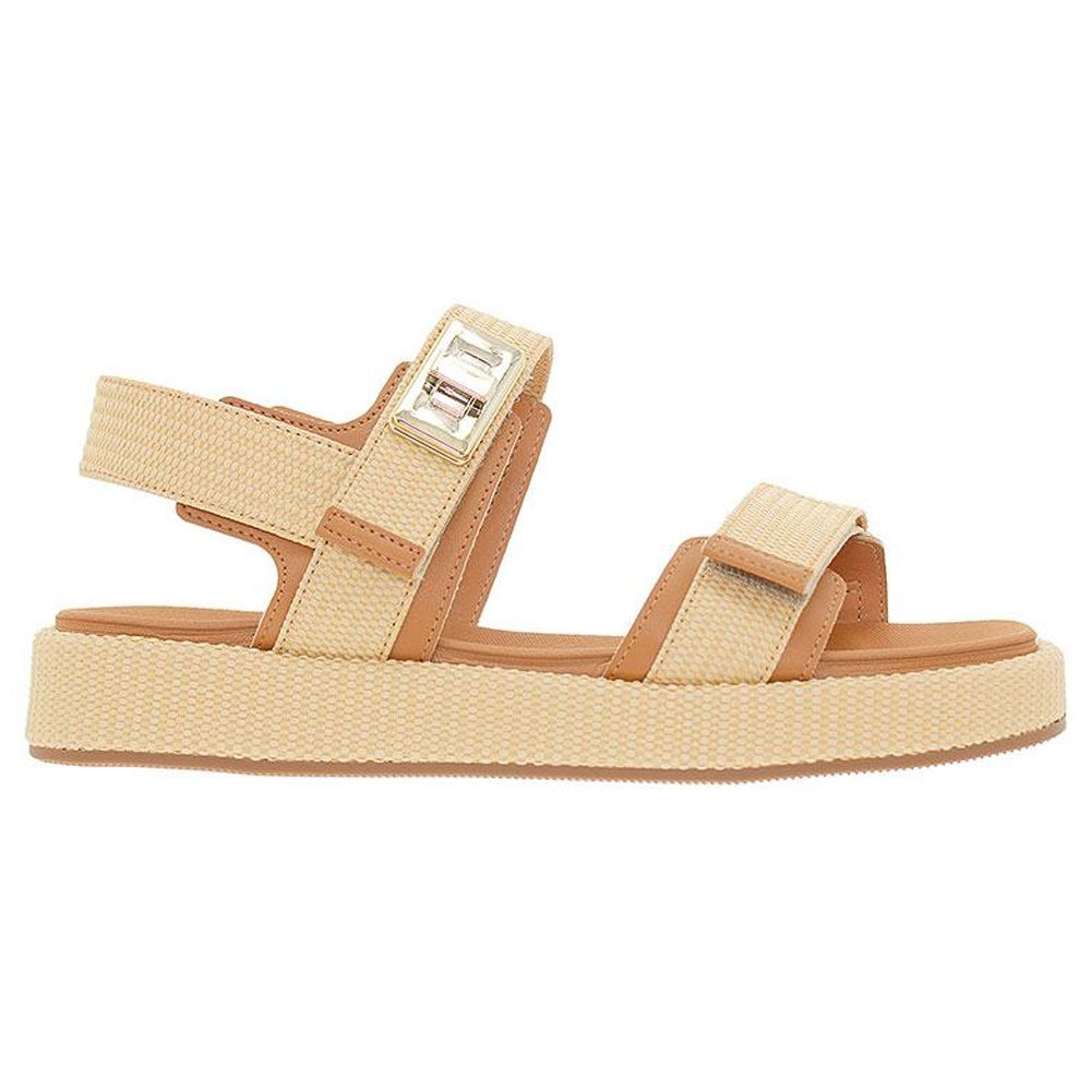 Sandália Papete Feminina Malibu Camel Natural Vizzano 6506.110 Bege 2