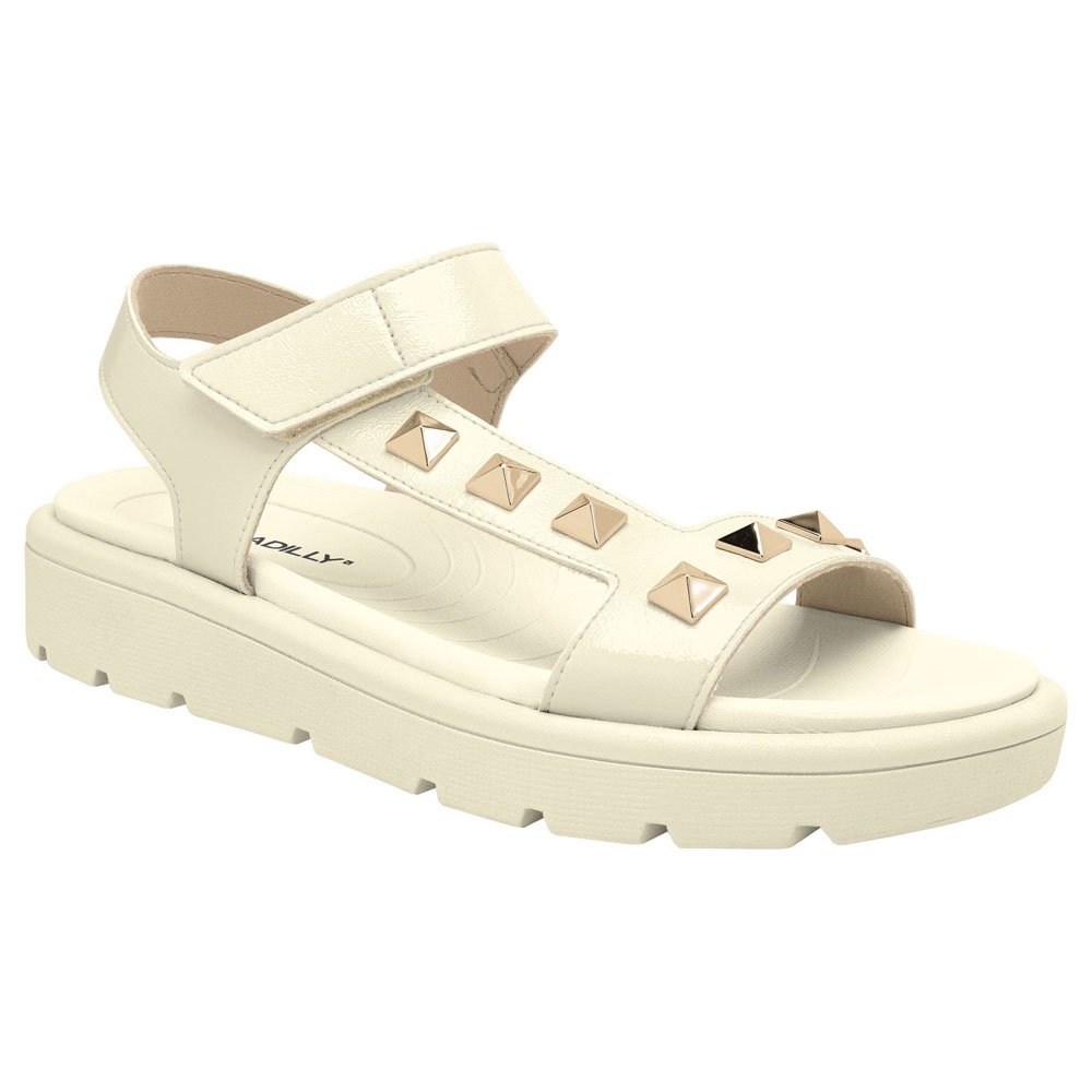 Sandália Papete Feminina Gabriela Off White Piccadilly 486004-01 Branco 1