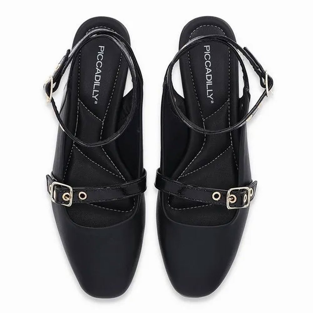 Sapatilha Feminina Tatiane Slingback Preto Piccadilly 272001-02 Preto 4