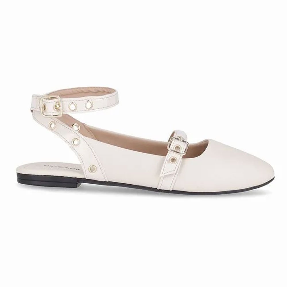 Sapatilha Feminina Tatiane Slingback Off White Piccadilly 272001-03 Branco 2