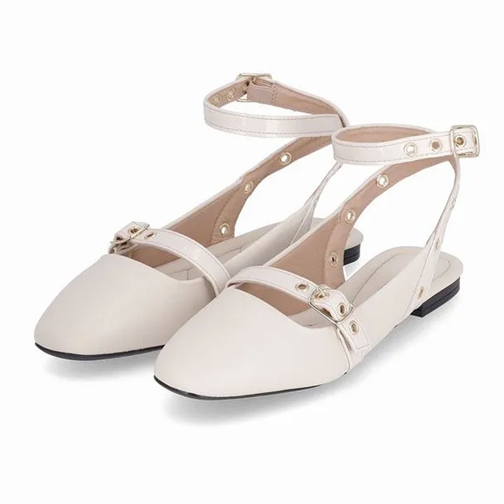 Sapatilha Feminina Tatiane Slingback Off White Piccadilly 272001-03 Branco 3