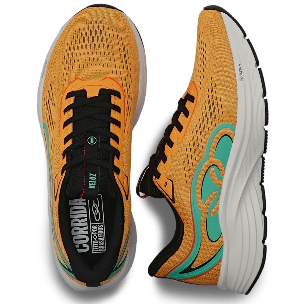 Tênis Esportivo Unissex Corrida Veloz 3 Laranja Olympikus Laranja 2