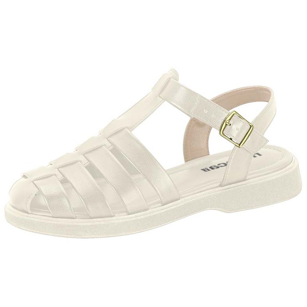 Sandália Feminina Tratorada Branco Off Moleca 5478.103 Branco 2