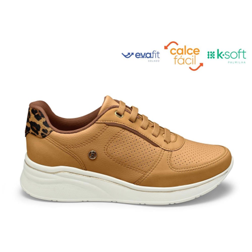 Tênis Casual Feminino Upper Camelo Kolosh C3983-0007 Marrom 2