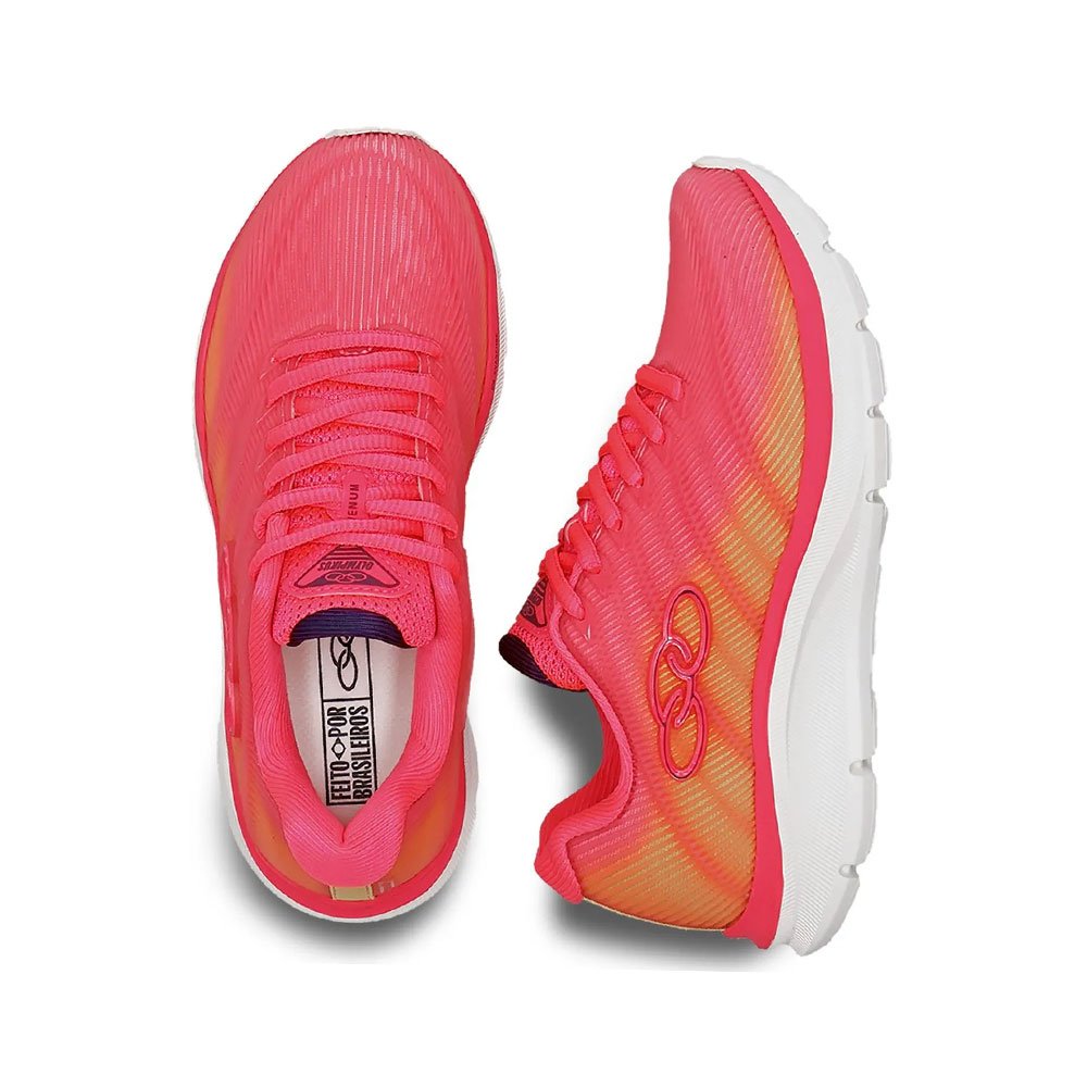 Tênis Esportivo Infantil Venum Rosa Laranja Lima Olympikus Rosa 3