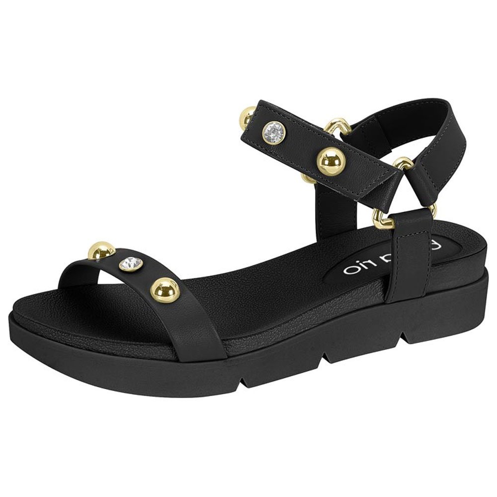 Sandália Papete Feminina Napa Preto Beira Rio 8387.537 Preto 2