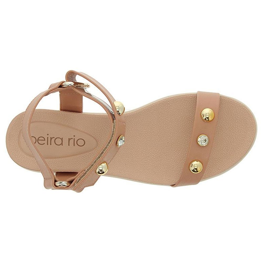 Sandália Papete Feminina Napa Nude Beira Rio 8387.537 Bege 4
