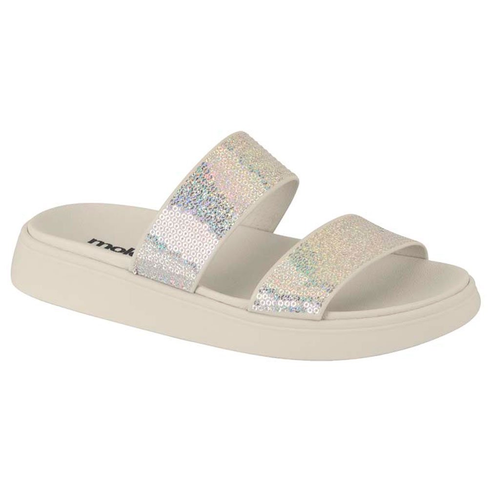 Chinelo Flatform Feminino Branco Off Moleca 5469.131 Branco 1